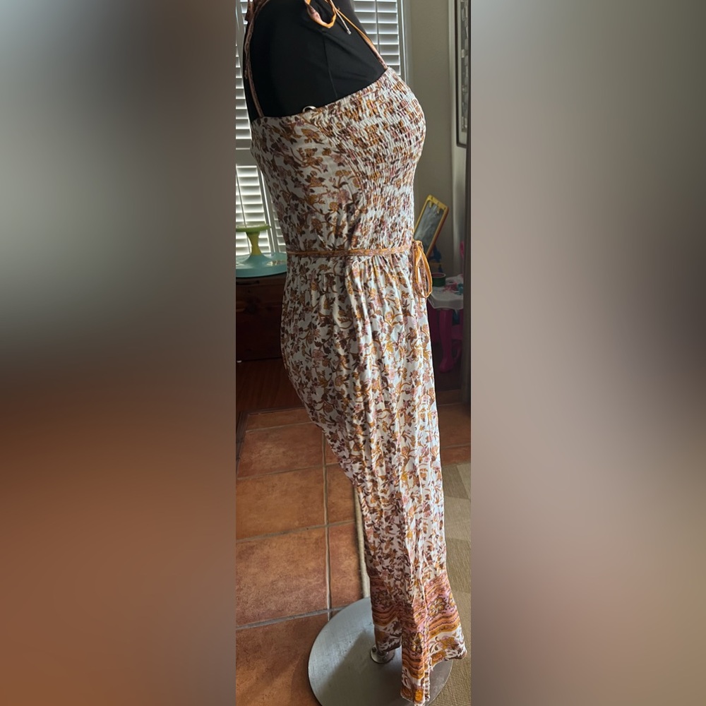 SOLD OUT- Umgee Mix Print Spaghetti Strap
Smocked Sweetheart Neckline Jumpsuit - Picture 5 of 6